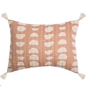 Crane Baby Jacquard Pillow Cover Copper Moon Phase. 12”x16”. 100% Cotton. New!